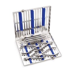 HuFriedyGroup IMS Cassette Replacement Instrument Rails - Small Thin Ortho Cassette - Blue