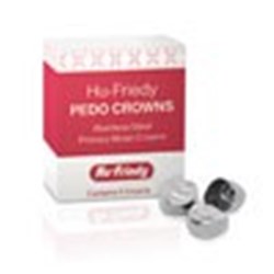HuFriedyGroup PEDO Crowns - Stainless Steel Primary Molar Crowns - Upper Right Primary 2nd - #3, 5-Pack