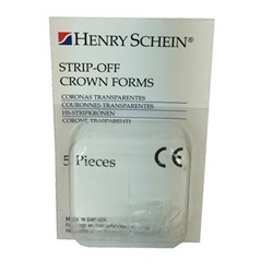 HENRY SCHEIN Crown Form Strip Off Clear Size 111 Pack of 5