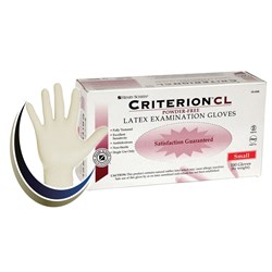 HS Criterion CL Latex Gloves Pwd free Small Box 100