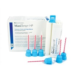 Henry Schein Maxitemp HP - Temporary Crown & Bridge - Shade Bleach, 1-Pack 50ml Cartridge and 6 Mixing Tips