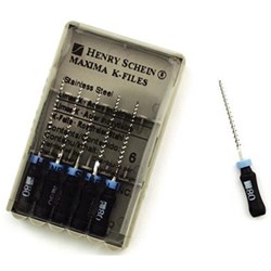 Henry Schein Maxima - K Files - 25mm - Size 80 - Black, 6-Pack