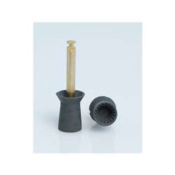 Acclean Prophy Cups - Latex Free - Slow Speed, Right Angle (RA) - Gray - Soft Ribbed, 36-Pack