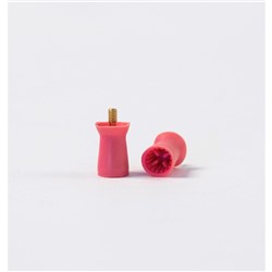 Acclean Prophy Cups - Latex Free - Screw Type - Pink - Soft Webbed Ribbed, 36-Pack
