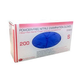 Gloves DE Nitrile Examination Pwd Free Small Box 200