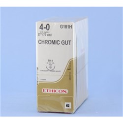 SUTURE Ethicon Chromic Gut 4/0 22mmSH1 1/2circ taperpointx36