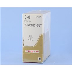 SUTURE Ethicon Chromic Gut 3/0 22mmSH1 1/2circ taperpoint x36