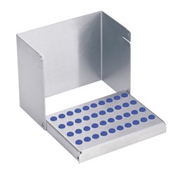 Komet Bur Block - Stainless Steel - Holds 40 High Speed, Friction Grip (FG) or Slow Speed, Right Angle (RA) Burs