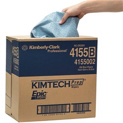 KIMTECH PREP Epic Brag Box Wipers Blue 42x34.5cm Pk 250