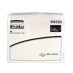 WYPALL X60 Pop Up Wipes White Cloth 23 x 42.5cm Pack of 115