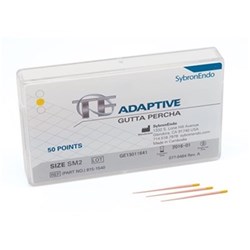 Kerr TF Adaptive Gutta Percha Points - Small - SM2 - Yellow, 50-Pack