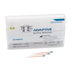 Kerr TF Adaptive Gutta Percha Points - Medium/Large - ML1 - Green, 50-Pack