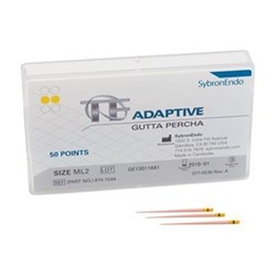 Kerr TF Adaptive Gutta Percha Points - Medium/Large - ML2 - Yellow, 50-Pack