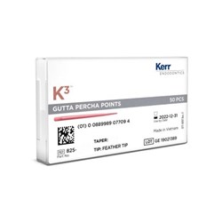 Kerr K3 Gutta Percha - Size 45 - .06 Taper - White, 50-Pack