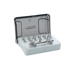 Mectron Bone Expander Kit - Pro S - Includes All 6 Expanders (2 of each), 3 Adapters and 1 Ratchet