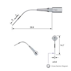 Perio Tip P40 for NSK Varios Ultrasonic Scaler & Satelec