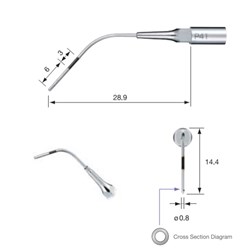 Perio Tip P41 for NSK Varios Ultrasonic Scaler & Satelec