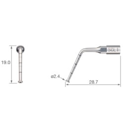 SCL1 Sinus Lift Tip Internal Irrigation Dia2.4mm S-Mode 50