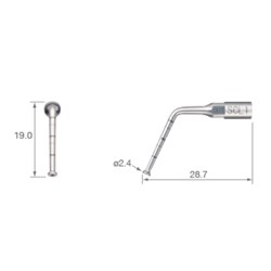 SCL1 Sinus Lift Tip Intl Irrigation Dia.2.4mm S-Mode 50