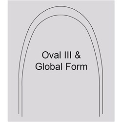 NAOL Stainless Steel Oval III Arch Shape, 018 Upper, 50-Pack