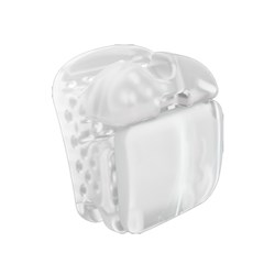 NAOL Carriere SLX 3D Clear Brackets, 022, UR 4 & 5 -7T with Hook, 5-Pack