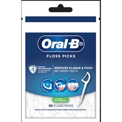 Oral B Floss Picks - Mint, 30-Pack