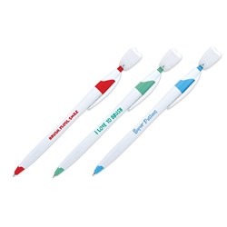 Tooth Pens with Text Assorted Pack of 36