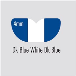 BRITEGUARD Mouthguard 4mm Dark Blue White 127mm Square