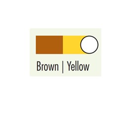 BRITEGUARD Mouthguard 2 Clr Brown-Yellow 4 x 125mm Rd