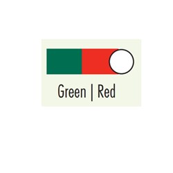 BRITEGUARD Mouthguard 2 Colour Red-Green 4x125mm Round