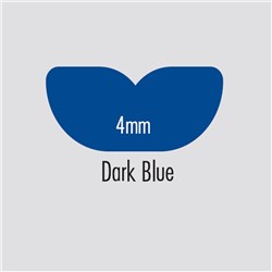 BRITEGUARD Mouthguard 4mm Dark Blue 125mm Round