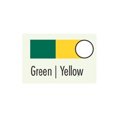 BRITEGUARD Mouthguard 2 Colour Green Yellow 4 x 125mm Round