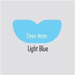 BRITEGUARD Mouthguard 4mm Light Blue 125mm Round
