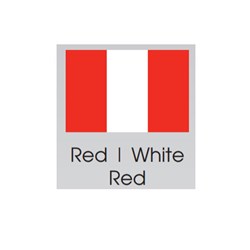 BRITEGUARD Mouthguard 4mm Red White Red 127mm Square