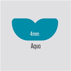 Briteguard Mouthguard 4mm Aqua 125mm Round