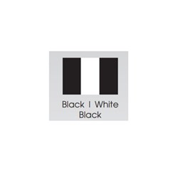 BRITEGUARD Mouthguard 4mm Black White Black 127mm Square