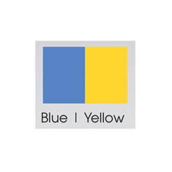 BRITEGUARD Mouthguard 5mm Blue and Yellow Square