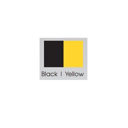 BRITEGUARD Mouthguard 4mm Black Yellow 127mm Square