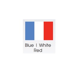 BRITEGUARD Mouthguard 4mm Blue White Red 127mm Square