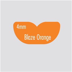BRITEGUARD Mouthguard 4mm Blaze Orange 127mm Square