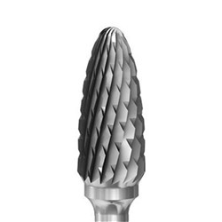 Komet Tungsten Carbide Bur - H251ACR - for Denture Acrylic - Straight (HP), 1-Pack