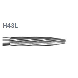 Komet Tungsten Carbide Bur - H48L-014 - Finish Flame - High Speed, Friction Grip Short (FGS), 5-Pack