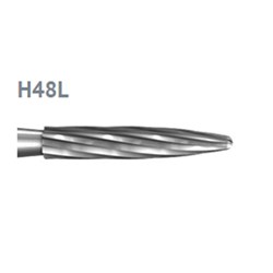 Komet Tungsten Carbide Bur - H48L-023 - Finish Flame - High Speed, Friction Grip Short (FGS), 5-Pack