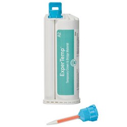 Ultradent ExperTemp - Shade A2 - 50ml Cartridge, 1-Pack and 15 Mixing tips