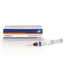 Voco Structur 3 - Temporary Crown & Bridge Material - A3 - 5ml QuickMix Syringe and Mixing Tips