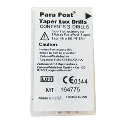 ParaPost TAPER LUX Drills 1.25mm Pack of 3