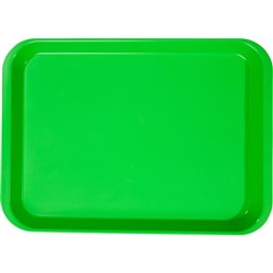 B LOK Tray Flat Neon Green 33.97 x 24.45 x 2.22cm
