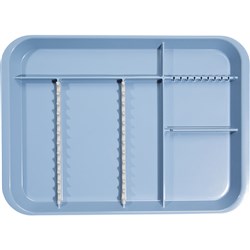 B LOK Tray Divided Blue 33.97 x 24.45 x 2.22cm