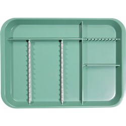 B LOK Tray Divided Green 33.97 x 24.45 x 2.22cm