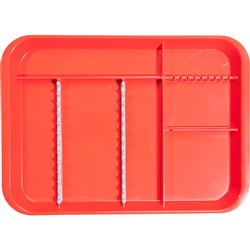 B LOK Tray Divided Red 33.97 x 24.45 x 2.22cm